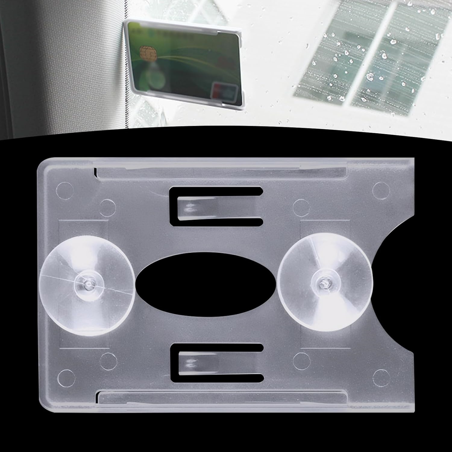 Rolling File Cart - Universeller Auto-Kartenhalter Windschutzscheiben-Ticketclip Selbstklebende Halterung Organizer