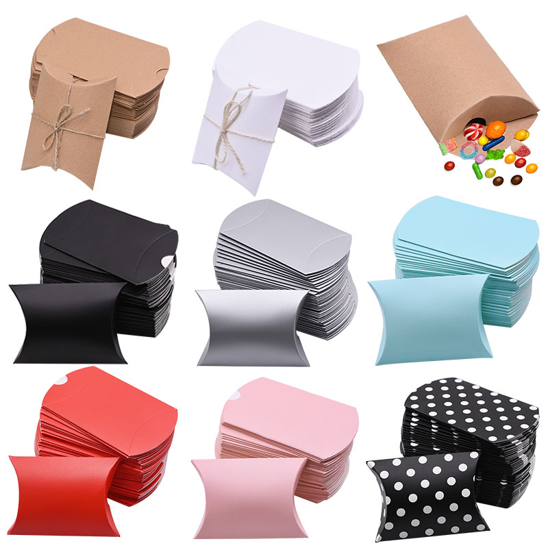 Mesh Back Cushion - 10/20/30Pcs Kissen Candy Box Kraft Papier