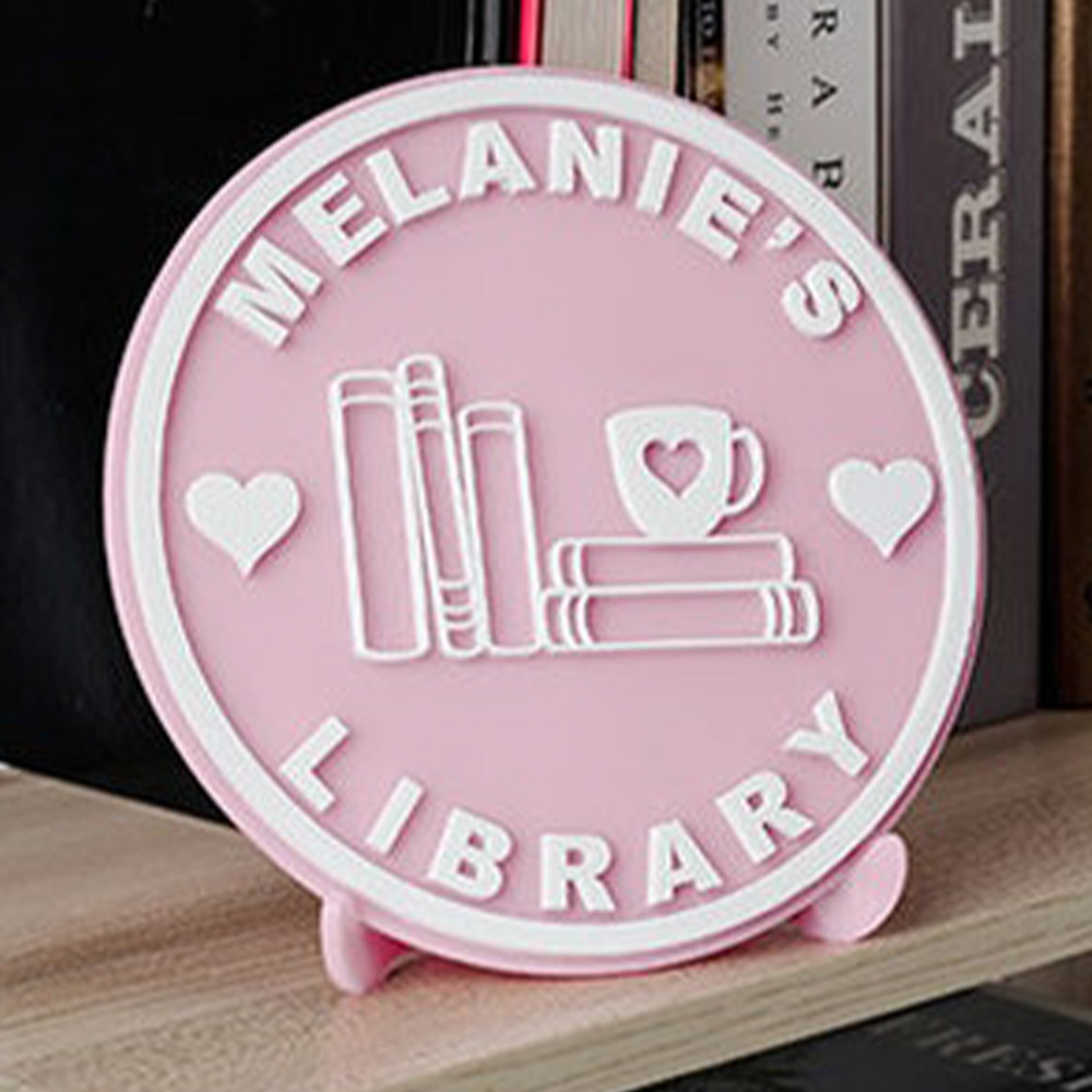 Home Office Bookshelves - Maßgefertigtes Acryl-Bücherregal mit Halterungen - personalisierte