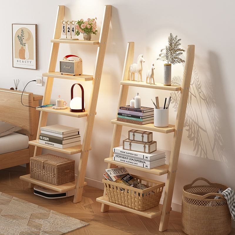 Bookcase Wood Shelf - ‌ Wandregal aus massivem Holz, kreatives