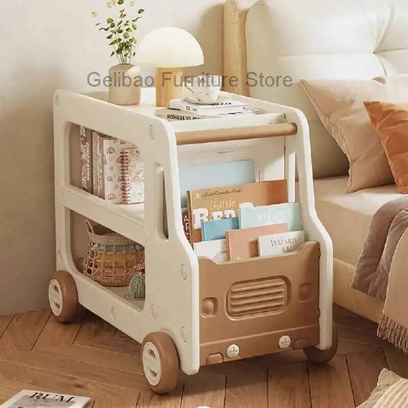 Bookcase Wood Shelf - Bücherregal Montessori Bücherregal Bibliothek Kinder Bücherregale