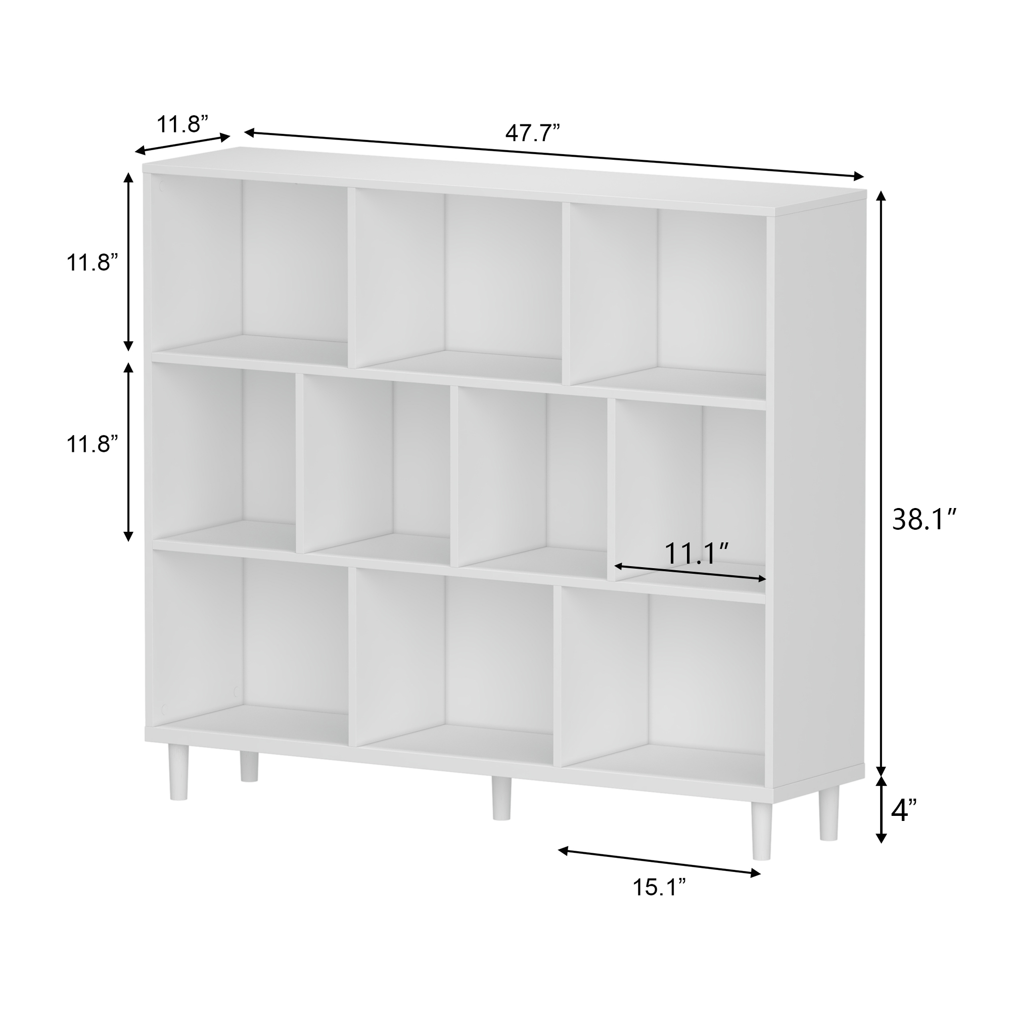 10-Würfel Offenes Bücherregal  – Bookcase Wood Shelf Bewertung und Preis