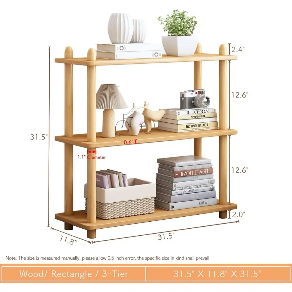 3-stufiges Holz-Bücherregal -  – Home Office Bookshelves Bewertung und Preis