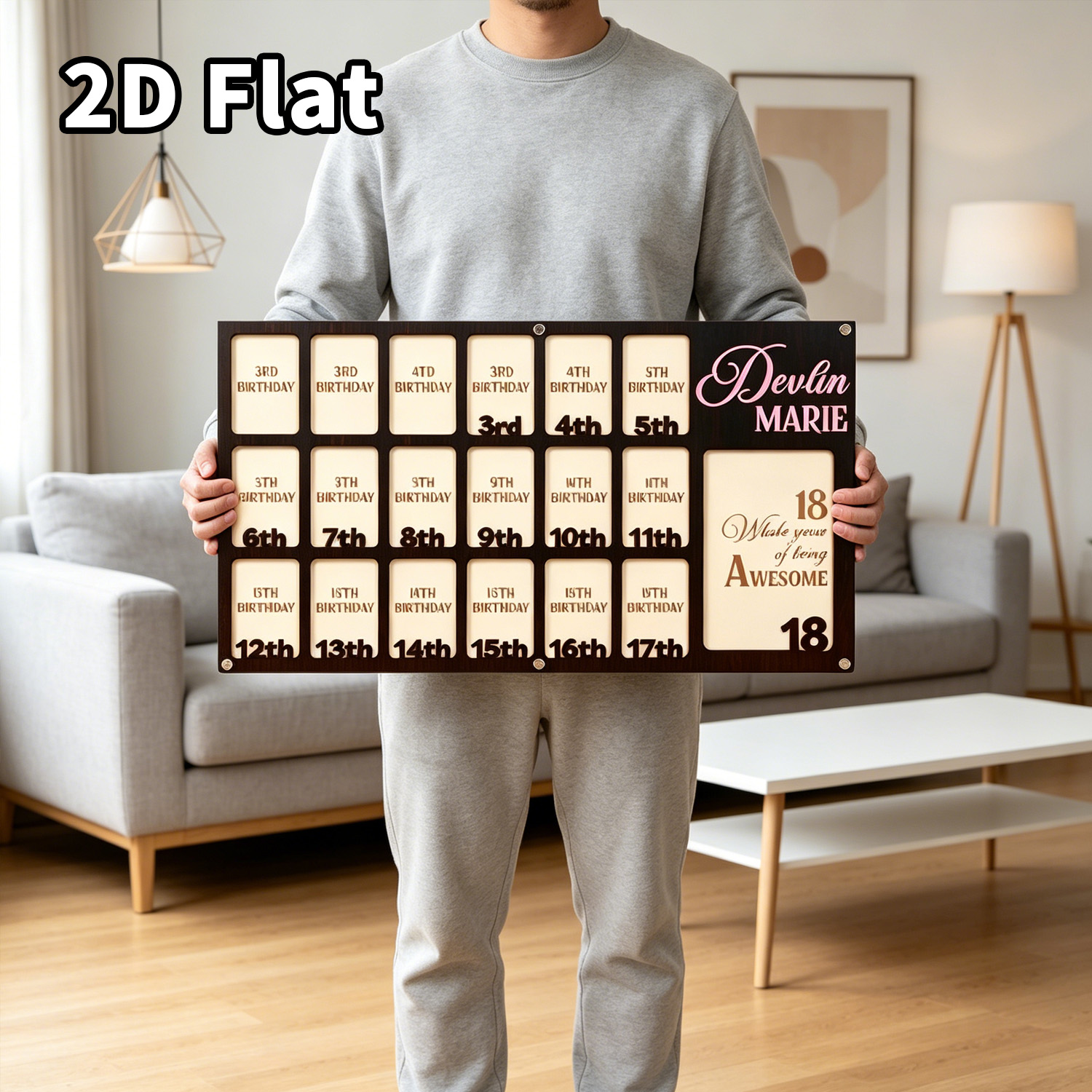 1 Stück Personalisierter Holz- – Home Office Photos Bewertung und Preis