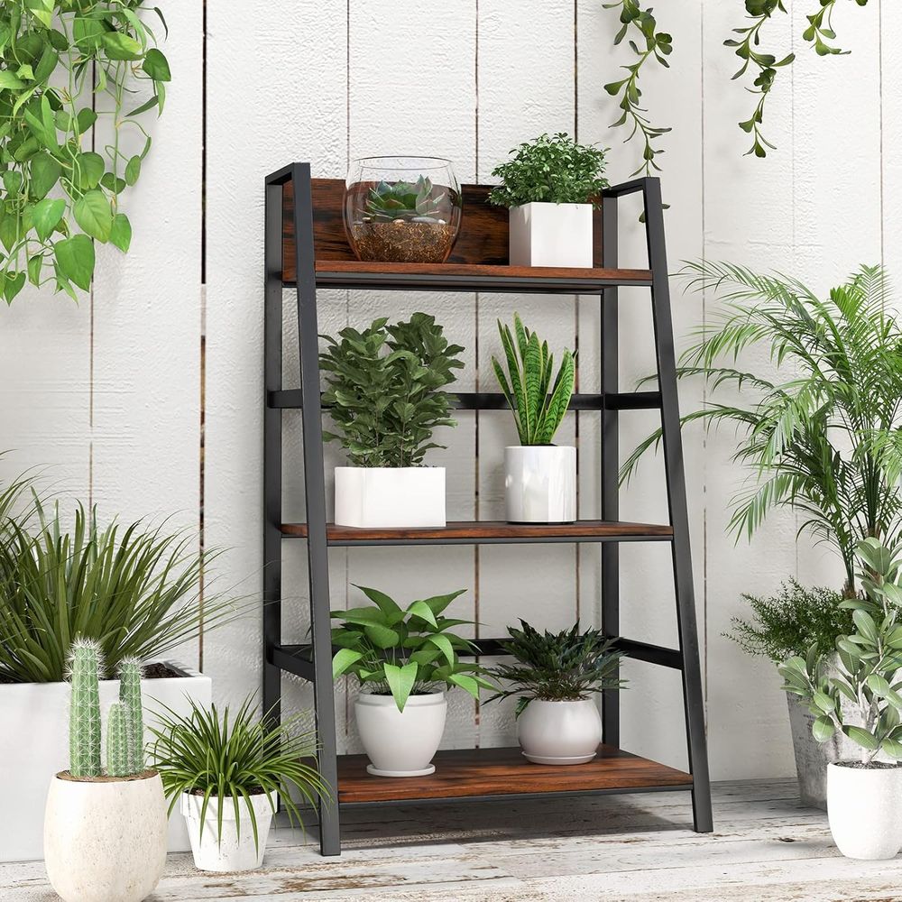 3-stöckiges Holz-Industrie-Büc – Home Office Bookshelves Bewertung und Preis