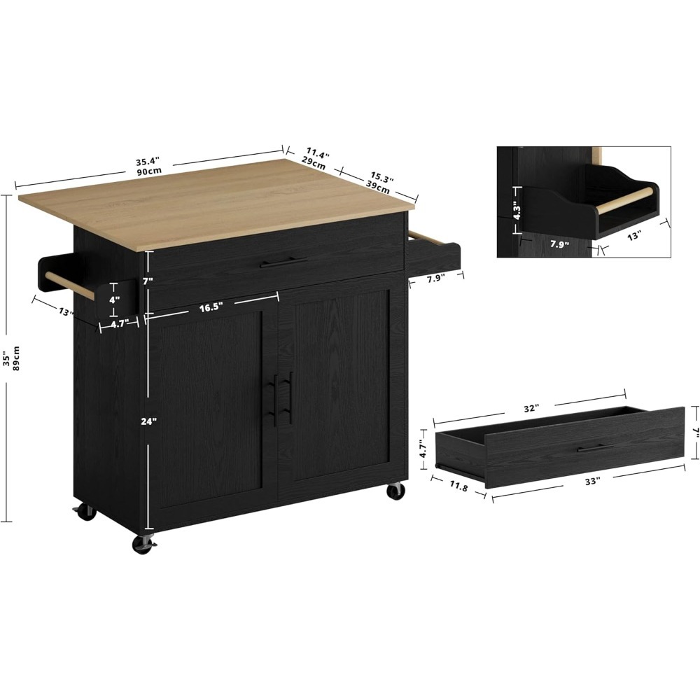 Rollbare Kücheninsel mit Klapp – Rolling File Cart Bewertung und Preis