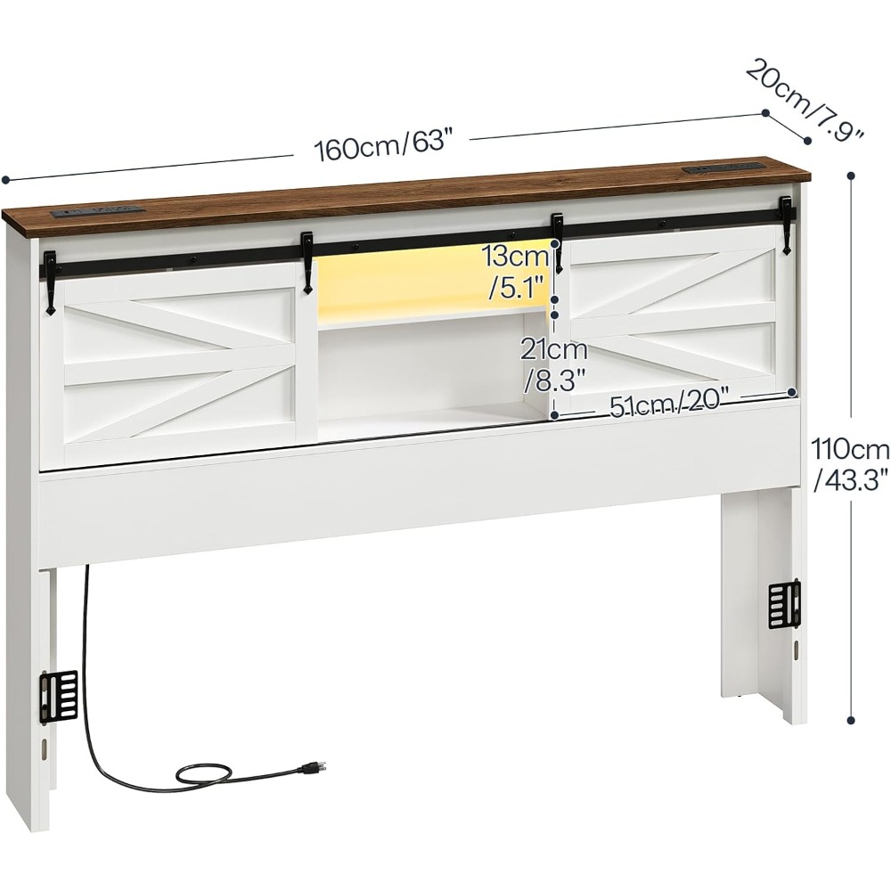 Queen-Kopfteil mit Ablagefach, – Bookcase Wood Shelf Bewertung und Preis