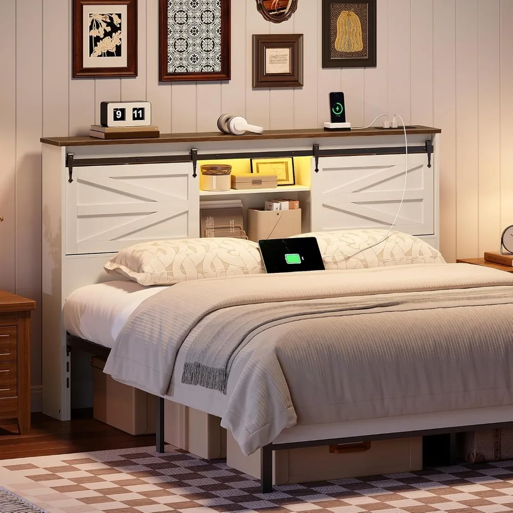 Queen-Kopfteil mit Ablagefach, – Bookcase Wood Shelf Bewertung und Preis